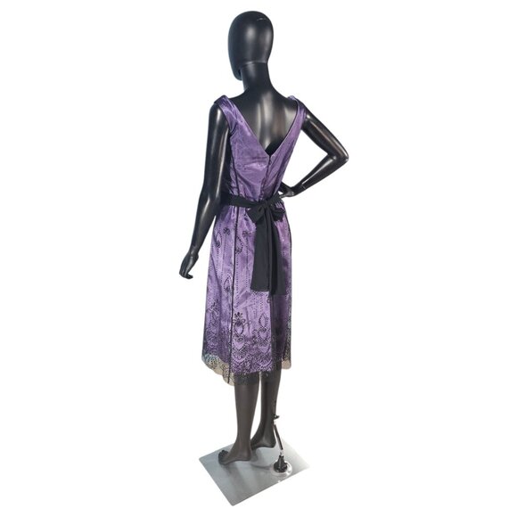 Purple/Black Sparkle Party Dress - Onyx Nites - Picture 4 of 8